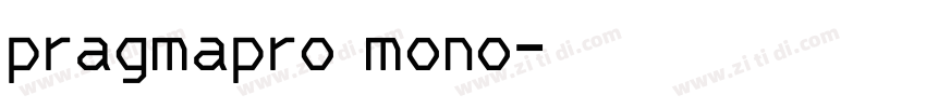 pragmapro mono字体转换
